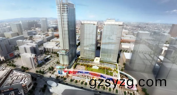 三(san)思3500平(ping)方(fang)米(mi)户(hu)外LED屏在美国(guo)西岸再(zai)造一个(ge)“时